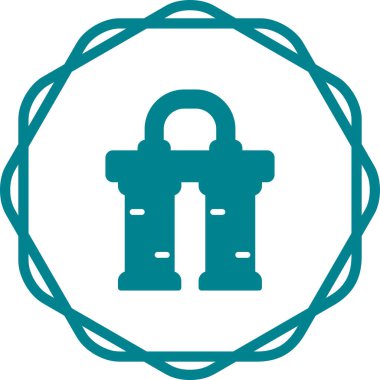 Su Filtresi ağ simgesi, basit vektör illüstrasyonu