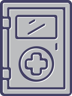 Kapı simgesinin vektör illüstrasyonu