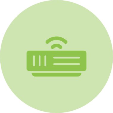 Modem simgesi web basit illüstrasyon