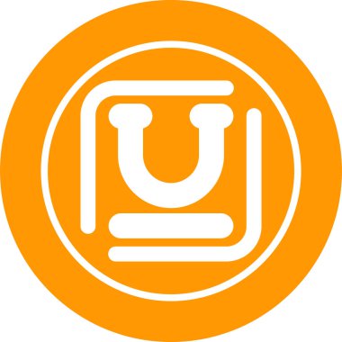 Altı çizili simge düz ve basit set tasarımı