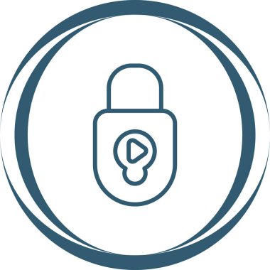 kilit simgesi, vektör illüstrasyonu  