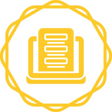 Geribildirim Biçimi Web simgesi, basit vektör illüstrasyonu