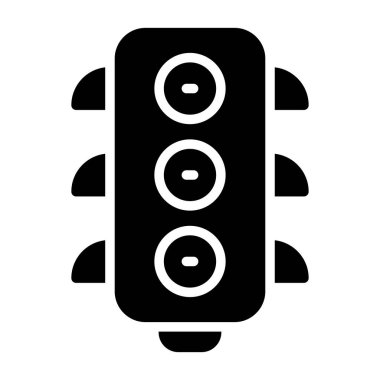 Trafik ışıkları simgesi, vektör çizimi