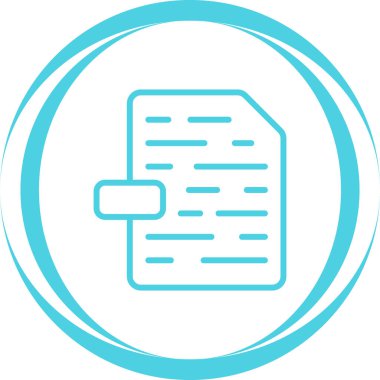 Dosya simgesinin vektör illüstrasyonu 