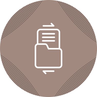 Dosya paylaşım simgesi, vektör illüstrasyonu 