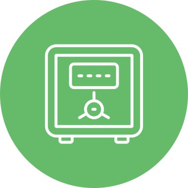 Güvenli vektör web simgesi illüstrasyonu