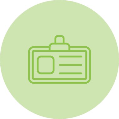 Kartvizit simgesinin vektör illüstrasyonu 