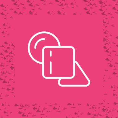 Geometrik web simgesi vektör çizimi