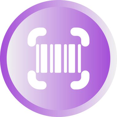 Barkod Tarayıcı simgesinin vektör çizimi 