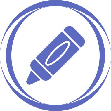 Crayon web simgesinin vektör illüstrasyonu