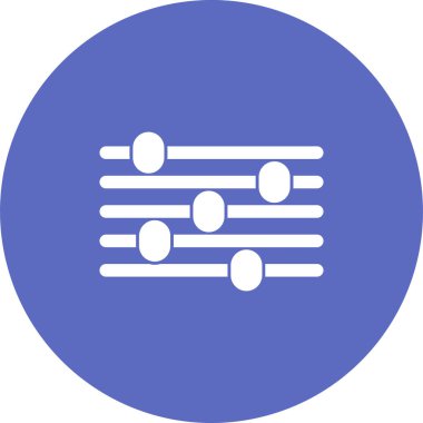 Eşitleştirme modern simgesinin vektör illüstrasyonu