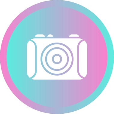 Kamera. Web simgesi basit illüstrasyon