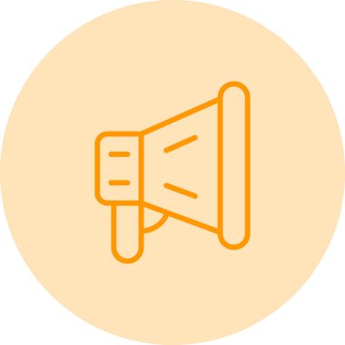 megafon web simgesi, vektör çizim