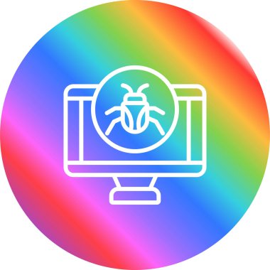 Bilgisayar web simge vektör çizim