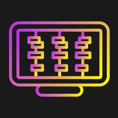 Zaman Çizgisi Web simgesi vektör çizimi