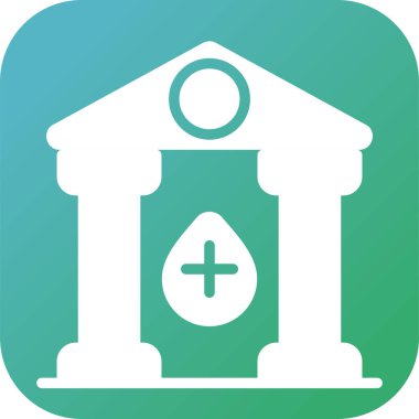 Kan Bankası web simgesi. vektör 