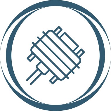 Dvi Simgesi İşareti, Basit Vektör İllüstrasyonu Beyaz Arkaplanda İzole Edildi