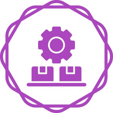 makine simgesi, vektör illüstrasyonu 