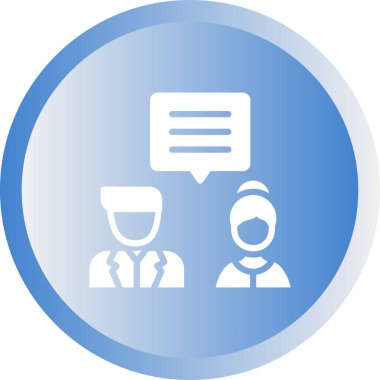 Tartışın. Web simgesi vektör illüstrasyonu