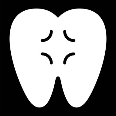 Diş Ağrısı web simgesi, basit illüstrasyon 
