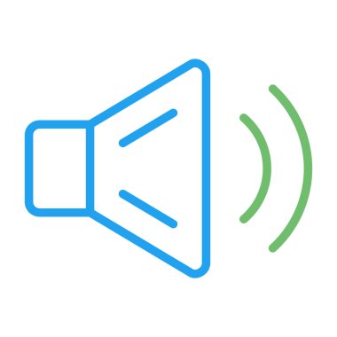 Ses hoparlörü web illüstrasyonu