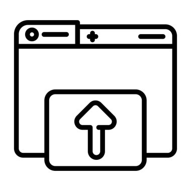 Dizin için web simgesi vektör illüstrasyonu yükleniyor