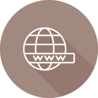 Web sitesi simgesi, vektör illüstrasyonu