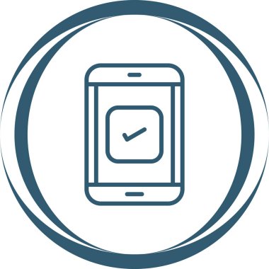 Kendini Kontrol Et web simgesi vektör illüstrasyonu