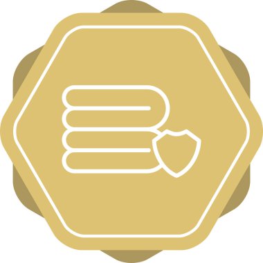 Mylar battaniye ikonu vektör illüstrasyonu 