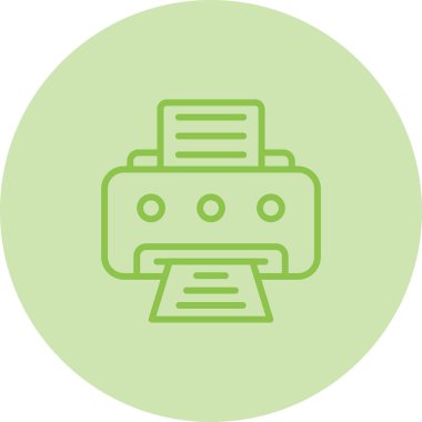 Office yazıcı simgesini, vektör çizim