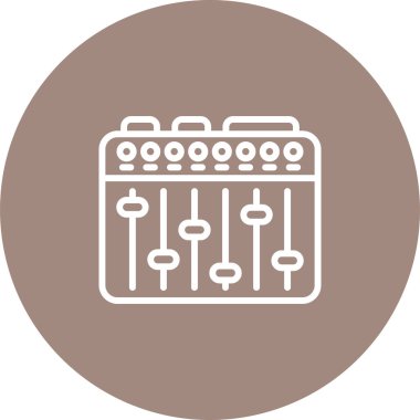 Ses Karıştırıcı simgesinin vektör çizimi 