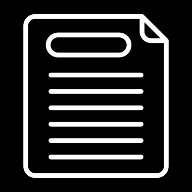 Bir rapor simgesinin vektör illüstrasyonu