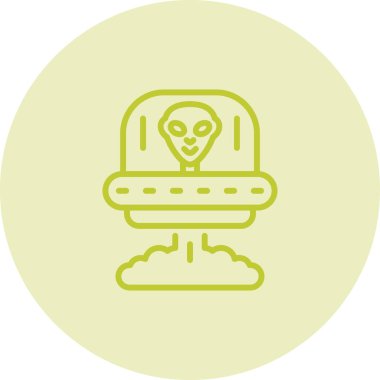 Uzay gemisi web simgesi, vektör illüstrasyonu      