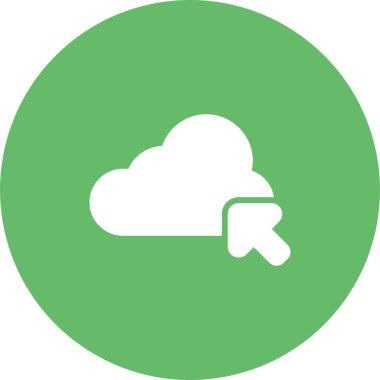 Bulut. Web simgesi basit illüstrasyon 