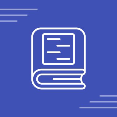 kitap web simgesi, vektör illüstrasyonu 