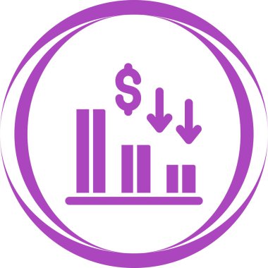 Mali işler. Web simgesi basit tasarım