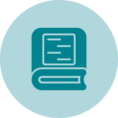 kitap web simgesi, vektör illüstrasyonu 