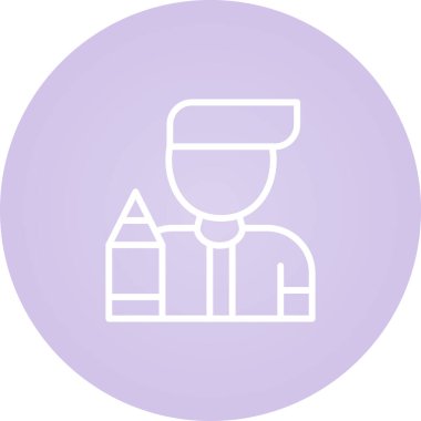 Tasarımcı web simgesi vektör illüstrasyonu