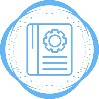 kitap web simgesi, vektör illüstrasyonu 