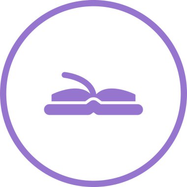 Açık kitap. Web simgesi basit illüstrasyon 