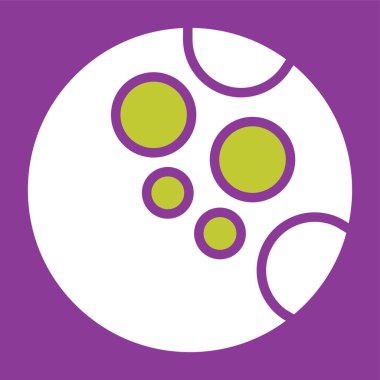 Ay ağ simgesinin vektör illüstrasyonu