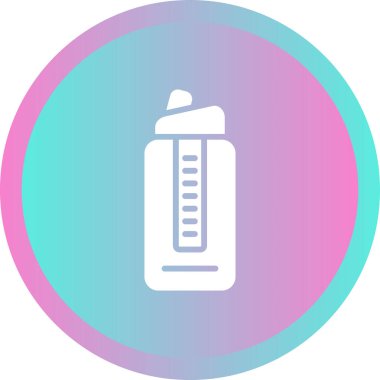 şişe ikonu vektör illüstrasyonunu kapat 