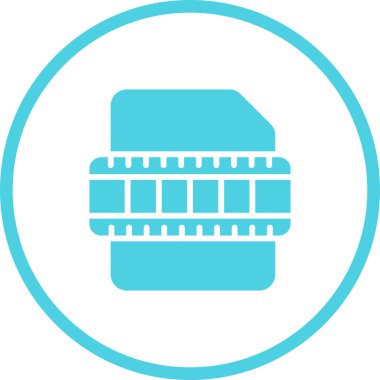 video dosyası simgesini, vektör çizim  