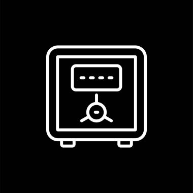Güvenli vektör web simgesi illüstrasyonu