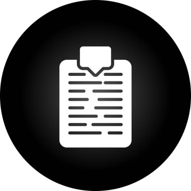 Bir Belge Etiketleme simgesinin vektör illüstrasyonu