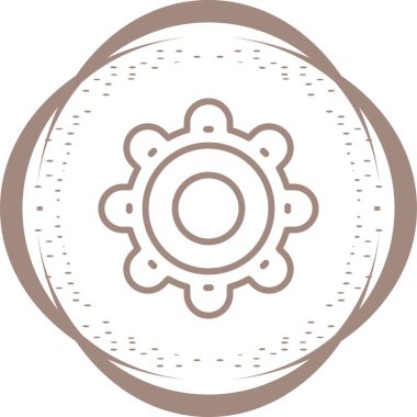 Ayarları satırı simgesi, vektör çizim 