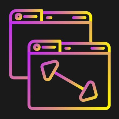 Shrink web icon, vector illustration 