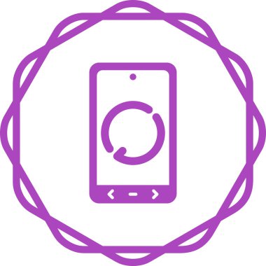 Yeniden yükleme simgesinin vektör çizimi 