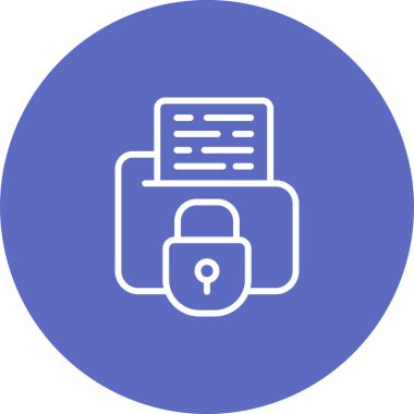 Secure Folder icon, vector illustration