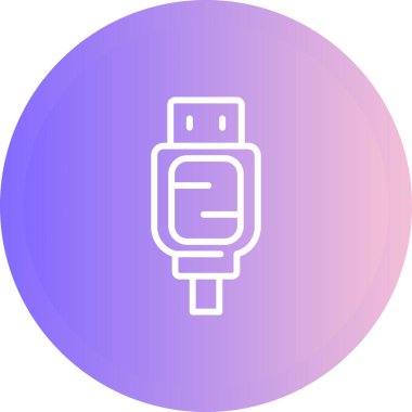 SATA kablo simgesinin web illüstrasyonu